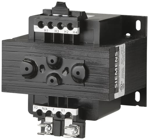 Siemens - Siemens MT0250A 250 VA 240 x 480 VAC Primary 110/115/120 VAC Secondary Industrial Control Transformer