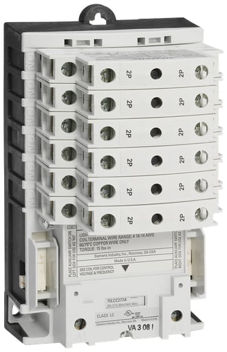 Siemens - Siemens LCE00C010120A 110/115 to 120 VAC 30 Amp 10-Pole 10NO Open Electrically Held Lighting Contactor