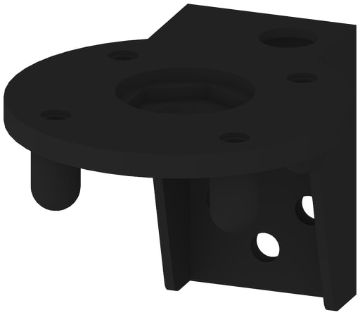 Siemens - Siemens 8WD4408-0CC 70 mm Black Floor Mount Mounting Bracket