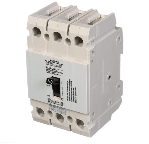 Siemens - Siemens CQD340 3-Pole 40 Amp 480 Star/277 VAC 14 kA Molded Case Circuit Breaker