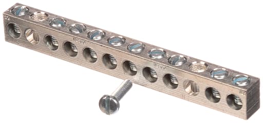 Siemens - Siemens ECGB10 14 to 4 AWG Copper/Aluminum 10-Position Load Center Ground Bar Kit