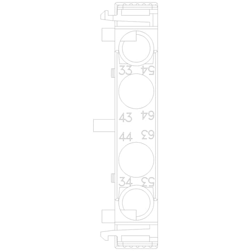 Siemens - Siemens 3RH29211DA20 2NO S0 Screw Terminal Lateral Auxiliary Switch