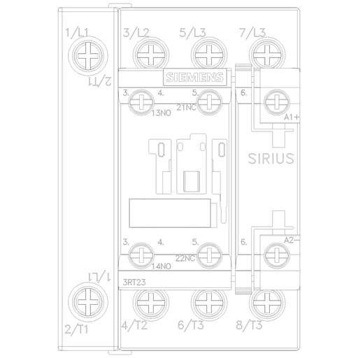 Siemens - S-A 3RT23251BG40 CONTACTOR RES S0 3