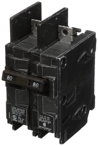 Siemens - Siemens BQ2B080 2-Pole 80 Amp 120/240 VAC 10 kA Circuit Breaker
