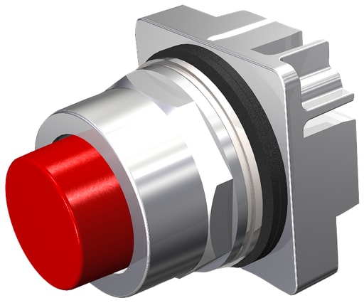 Siemens - Siemens 52PM8B2 PUSHBUTTON,MOM,RED,EXTE