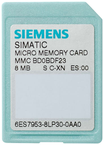 Siemens - Siemens 6ES79538LL310AA0 2 MB Flash EPROM Micro Memory Card