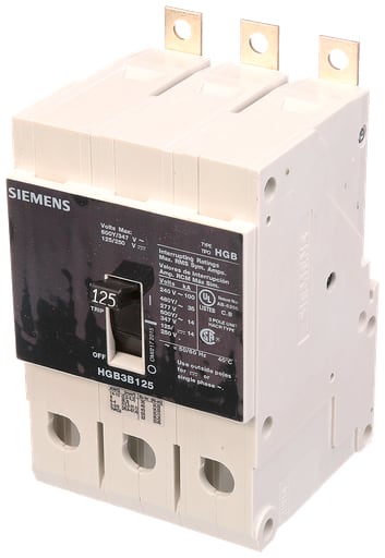 Siemens - Siemens HGB3B125B BRKR HGB 125A 3P 480Y