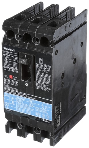 Siemens - Siemens ED63B090 600 Volt 90 Amp 18 kaic 3-Pole Circuit Breaker with LD Lug