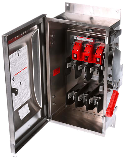 Siemens - Siemens HF362S 480/600 VAC 250/600 VDC 60 Amp 3-Pole 3-Wire NEMA 4/4X Heavy Duty Fusible Safety Switch