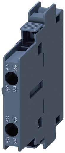 Siemens - Siemens 3RH1921-1EA02 230 Volt 6 Amp 2-Pole 2NC Screw Terminal Contactor Auxiliary Switch Block
