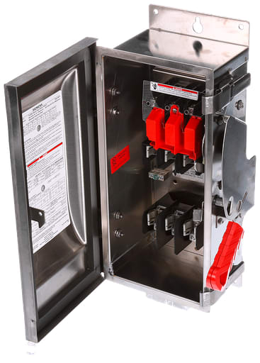 Siemens - Siemens HF361S 480/600 VAC 250 VDC 30 Amp 3-Pole 3-Wire NEMA 4/4X Heavy Duty Fusible Safety Switch