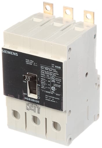 Siemens - Siemens HGB3B020B BRKR HGB 20A 3P 480Y