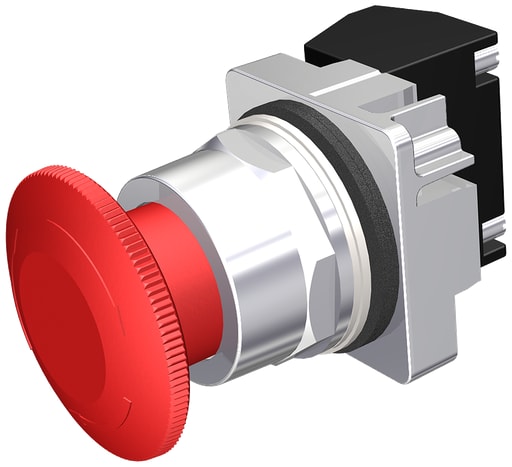 Siemens - Siemens 52PR8W2AP 1-3/4 Inch 1NO 1NC Red Mushroom Head Emergency Stop Push Button