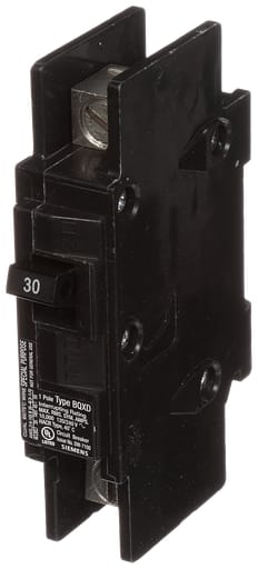 Siemens - Siemens BQ1B030QLD 120 Volt 30 Amp 10 kaic 1-Pole Type BQXD Circuit Breaker with DIN Rail