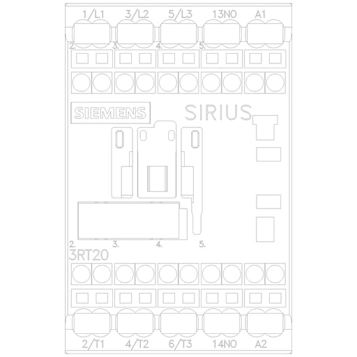 Siemens - Siemens 3RT20152AK61 CONTACTOR S00 7A 1