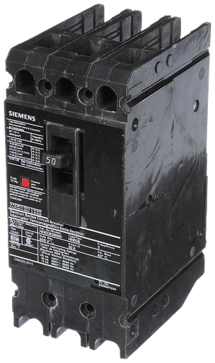 Siemens - Siemens HHED63B050 3-Pole 50 Amp 600 VAC 18 kA Molded Case Circuit Breaker