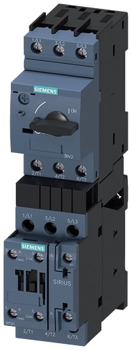 Siemens - Siemens 3RA21201JA240AK6 110/120 VAC 7 to 10 Amp 3-Phase 3-Pole Size S0 Non-Fusible Combination Starter