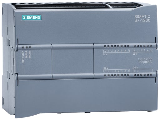 Siemens - Siemens 6ES7215-1HG40-0XB0 24 VDC 500 mA 2-Analog Input 14-Digital Input/10-Digital Output Automation CPU