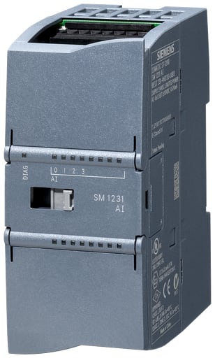 Siemens - Siemens 6ES72314HD320XB0 24 VDC 80 mA Plastic 4-Input PLC Analog Input Module