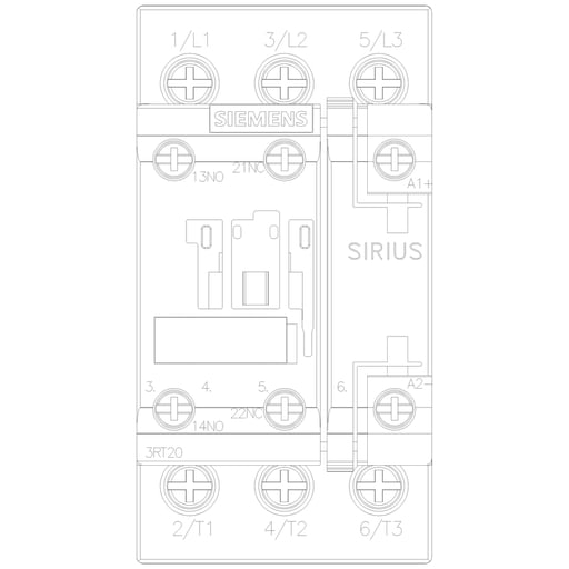 Siemens - Siemens 3RT20261NB30 CONTACTOR S0 25A 2