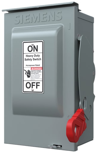 Siemens - Siemens HNF361R 240/480/600 VAC 250 VDC 30 Amp 3-Pole 3-Wire NEMA 3R Heavy Duty Non-Fusible Safety Switch