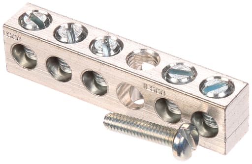 Siemens - Siemens ECGB5 14 to 4 AWG Copper/Aluminum 5-Position Load Center Ground Bar Kit