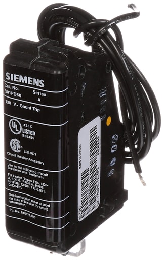 Siemens - Siemens S01FD60 120 VAC Molded Case Circuit Breaker Shunt Trip Unit