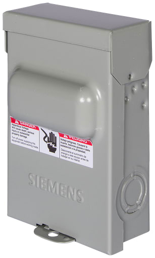 Siemens - Siemens WNAS2060 240V 60A 10hp Steel Non-Automatic Switch AC Disconnect, 1-Phase, NEMA-3R