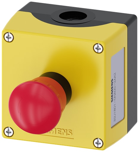 Siemens - Siemens 3SU18010NA002AA2 ENC PLASTIC,EMERG STOP TWIST-RELEASE,1NC