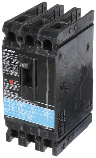 Siemens - Siemens ED43B100 3-Pole 100 Amp 480 VAC 18 kA Circuit Breaker Lug
