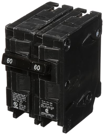 Siemens - Siemens Q260 2-Pole 120/240 VAC 60 Amp 10 kA Plug-In Common Trip Circuit Breaker