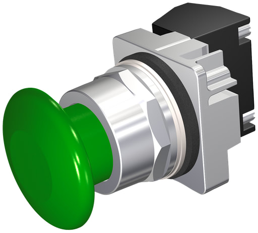 Siemens - Siemens 52PM9W3K PUSHBUTTON,MOM,GRN,1 3