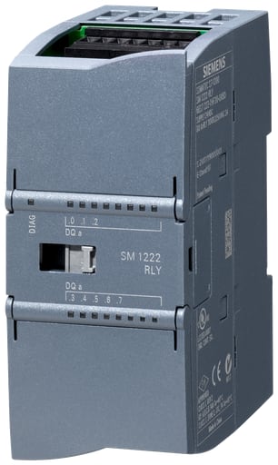 Siemens - Siemens 6ES72221HF320XB0 5 to 30 VDC/5 to 250 VAC 2 Amp 8-Output AC/DC Digital Output Module