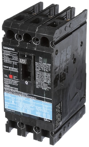 Siemens - Siemens ED63B125L 3-Pole 125 Amp 600 VAC 18 kA Molded Case Circuit Breaker