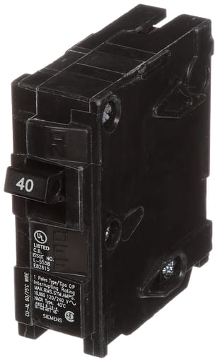 Siemens - Siemens Q140 1-Pole 120 VAC 40 Amp 10 kA Plug-In Circuit Breaker