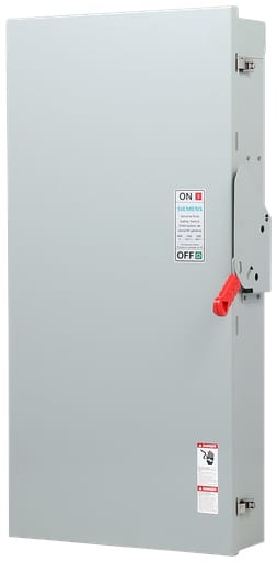 Siemens - Siemens GF225NRA 240 Volt 400 Amp 2-Pole 3 watt Type 3 Fused Ground Circuit Protection General Duty Safety Switch