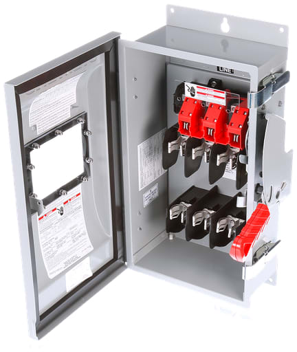 Siemens - Siemens HF362JW 240/480/600 VAC 250/600 VDC 60 Amp 3-Pole 3-Wire NEMA 3R/3S/12 Heavy Duty Fusible Safety Switch