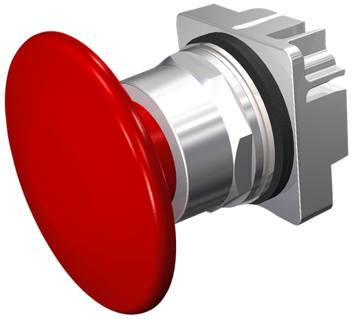 Siemens - Siemens 52PP2V2 PUSHBUTTON,MTD,RED,2 1/