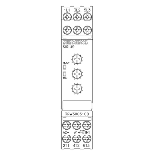 Siemens - Siemens 3RW3003-1CB54 SOFTSTART,22.5MM,
