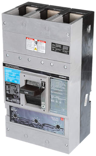 Siemens - Siemens NXD63B120 3-Pole 600 VAC 1200 Amp 25 kA Non-Interchangeable Trip Thermal Magnetic Molded Case Circuit Breaker