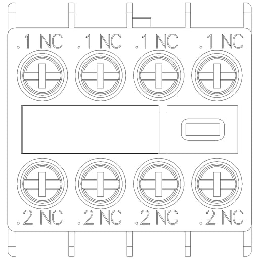 Siemens - Siemens 3RH29111FA04 AUX. SWITCH 4NC FO