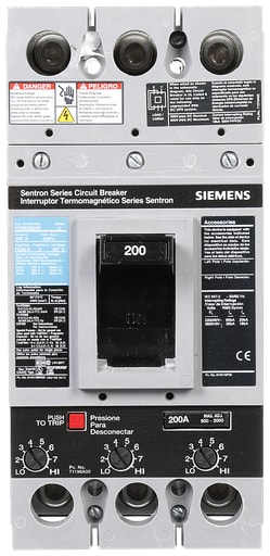 Siemens - Siemens FXD63B200L 3-Pole 200 Amp 600 VAC 22 kA ETI Circuit Breaker