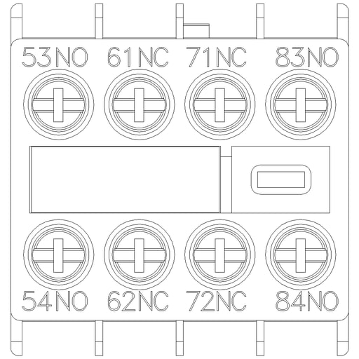 Siemens - Siemens 3RH29111GA22 230 Volt 6 Amp 2NO 2NC Screw Terminal Contactor Auxiliary Switch Block
