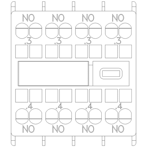 Siemens - Siemens 3RH29112FA40 AUX. SWITCH 4NO FO