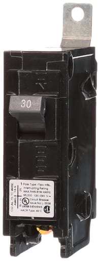 Siemens - Siemens B130HH 1-Pole 30 Amp 120 VAC 65 kA Bolt-On Molded Case Circuit Breaker
