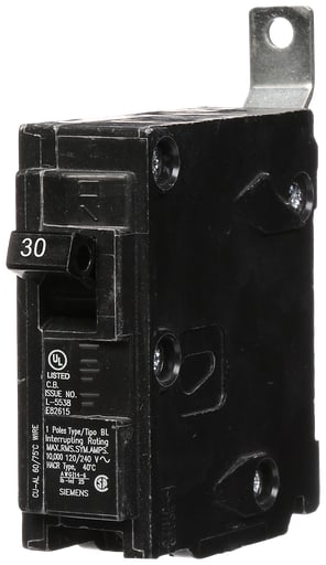 Siemens - Siemens B130 1-Pole 30 Amp 120 Volt 10 K Circuit Breaker