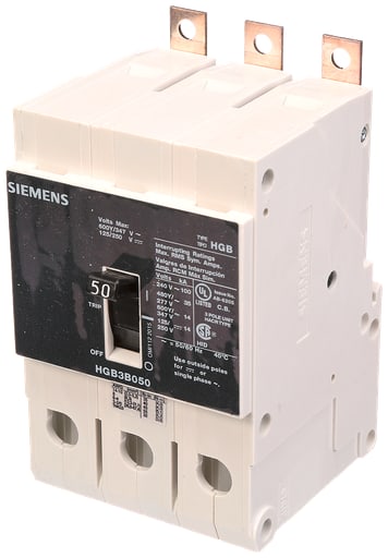 Siemens - Siemens HGB3B050B BRKR HGB 50A 3P 480Y