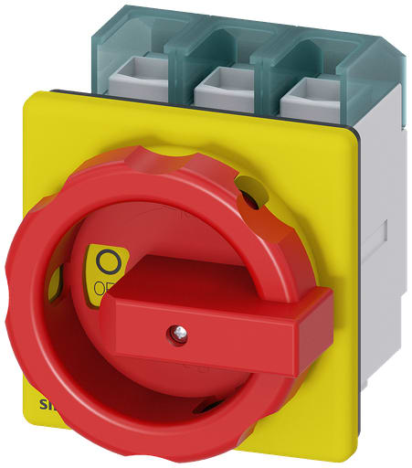 Siemens - SIEM 3LD2704-0TK53 DISC SW 100A ROT HDL 4HOLE R/Y 3P
