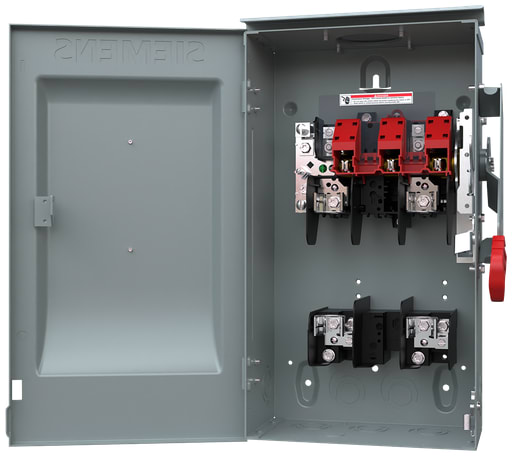 Siemens - Siemens HF221NR 240 VAC/250 VDC 30 Amp 2-Pole 3-Wire NEMA 3R Heavy Duty Fusible Safety Switch