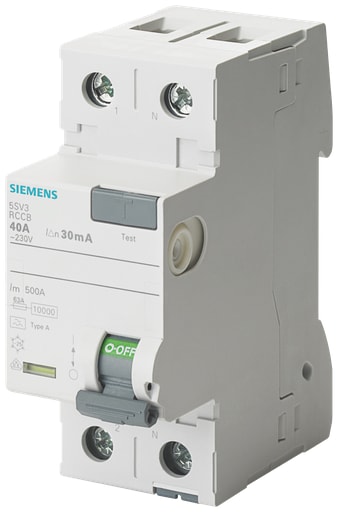 Siemens - Siemens 5SV3312-6 RES. CUR. CIRCUIT BRE